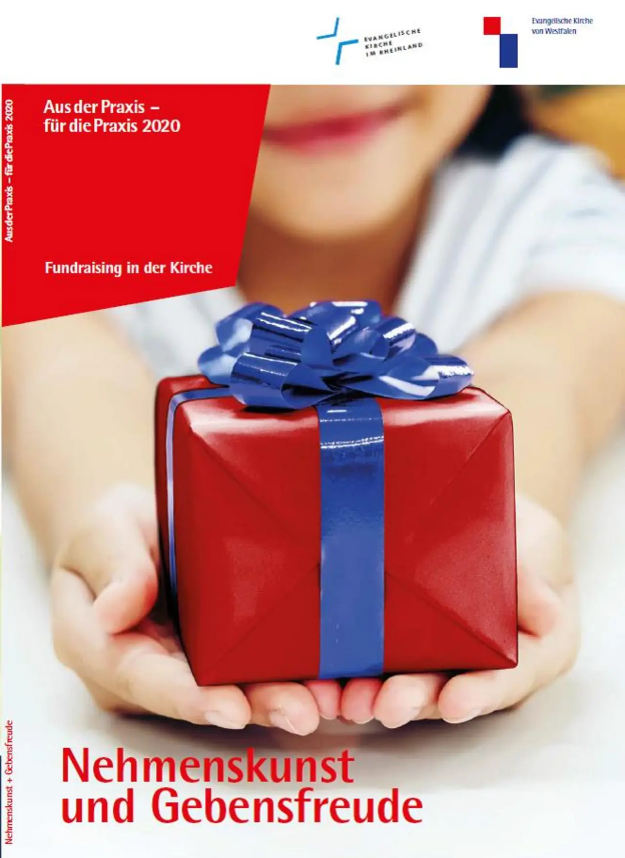 Broschürentitel Cover "Nehmenskunst und Gebensfreude" zum Fundraising in der Kirche